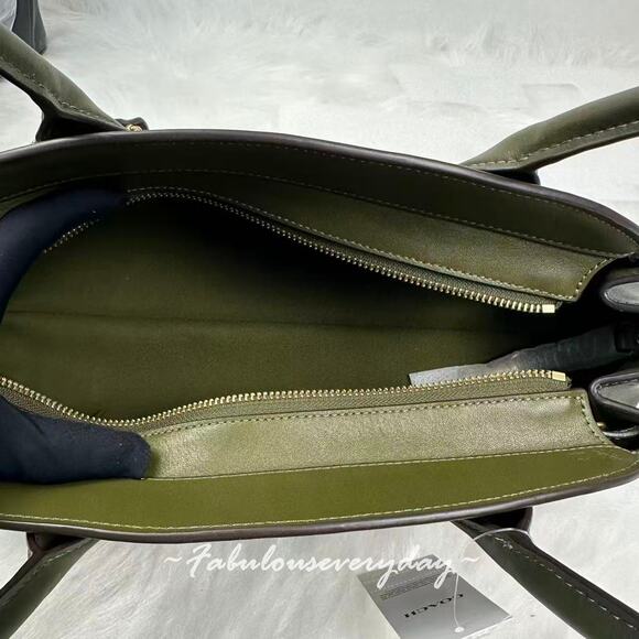 Coach Empire Carryall Bag 34 Shoulder Bag In Leather/Gold/Olive CCC30 NWT - Picture 8 of 9